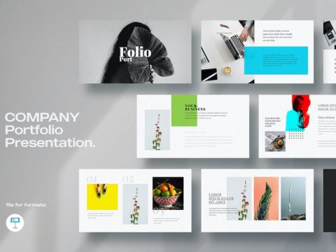 Minimal Portfolio Keynote Template 7GS6G3K