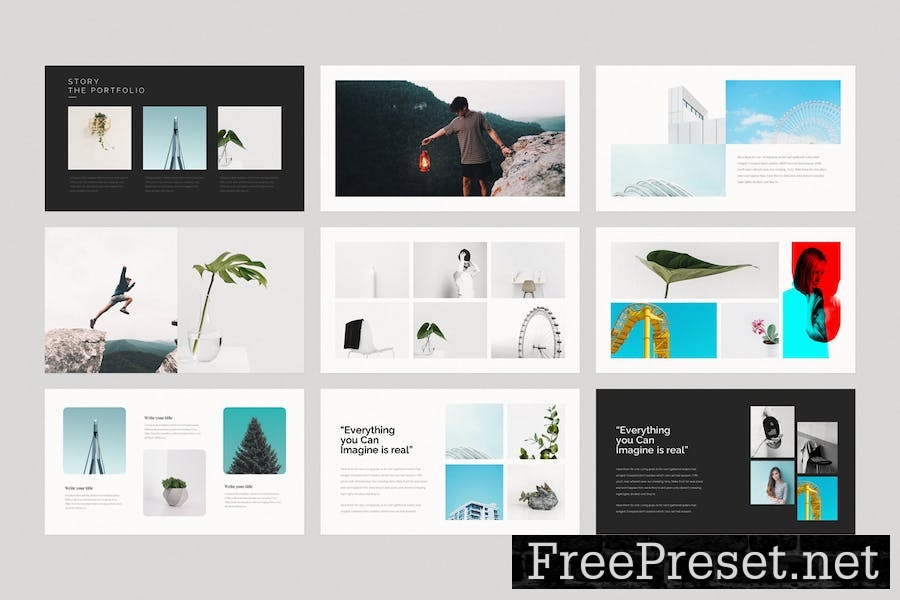 Minimal Portfolio Keynote Template WHQRPGM