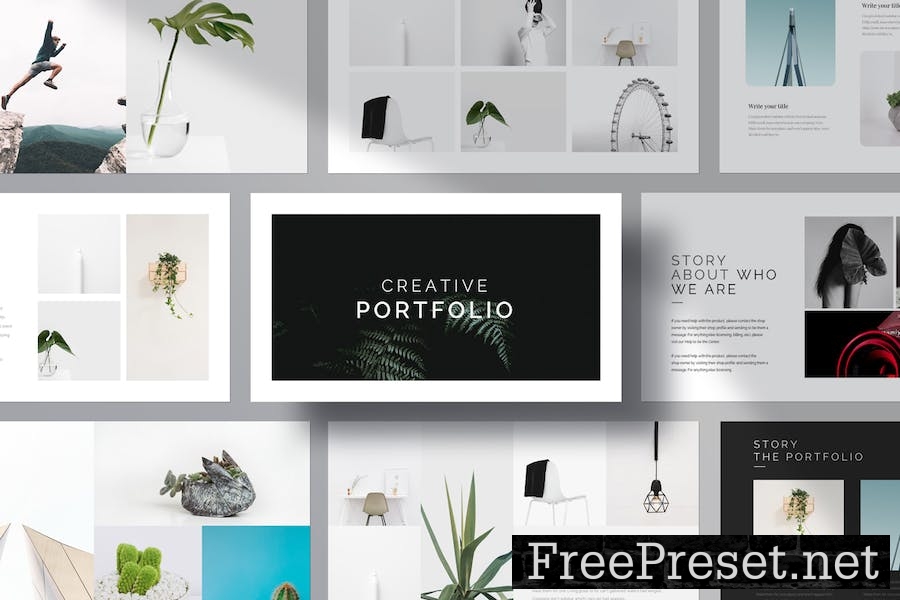 Minimal Portfolio Keynote Template WHQRPGM