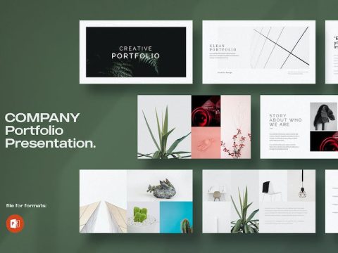 Minimal Portfolio Presentation Template D5L24HP