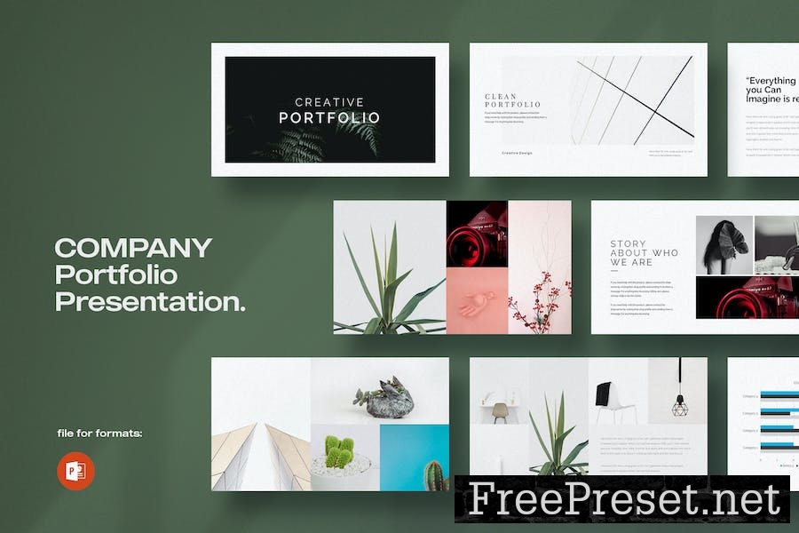 Minimal Portfolio Presentation Template D5L24HP