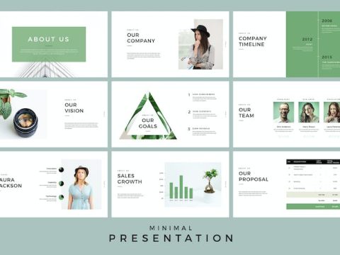 Minimal Presentation Google Slides Template 49HN4U