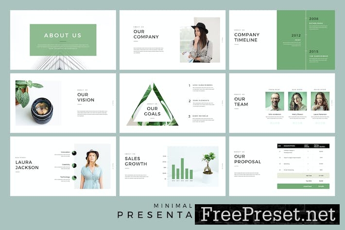 Minimal Presentation Google Slides Template 49HN4U