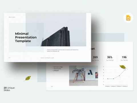 Minimal Presentation Google Slides Template EAZ2JED