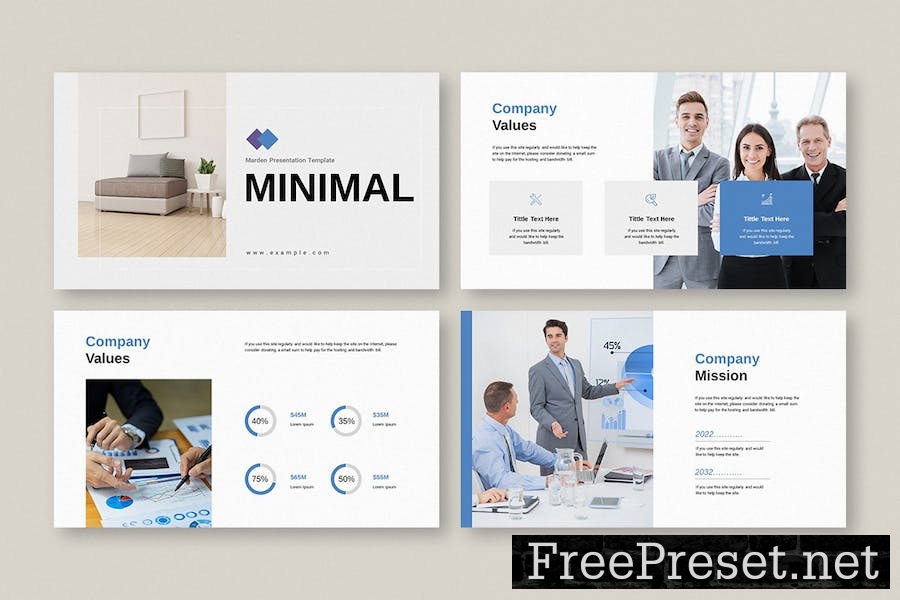 Minimal Presentation Template