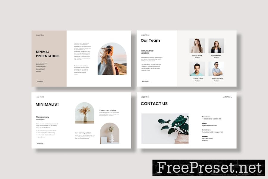 Minimal Presentation Template F3TSJ6S