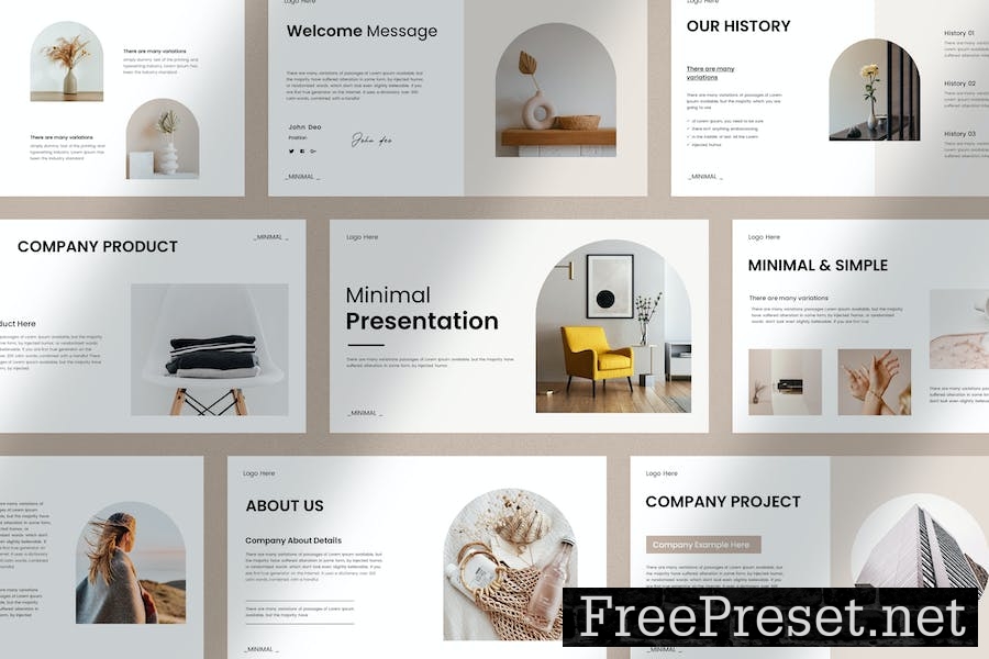 Minimal Presentation Template F3TSJ6S