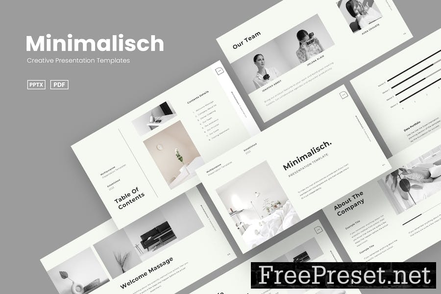 Minimalisch Powerpoint CJARUNU