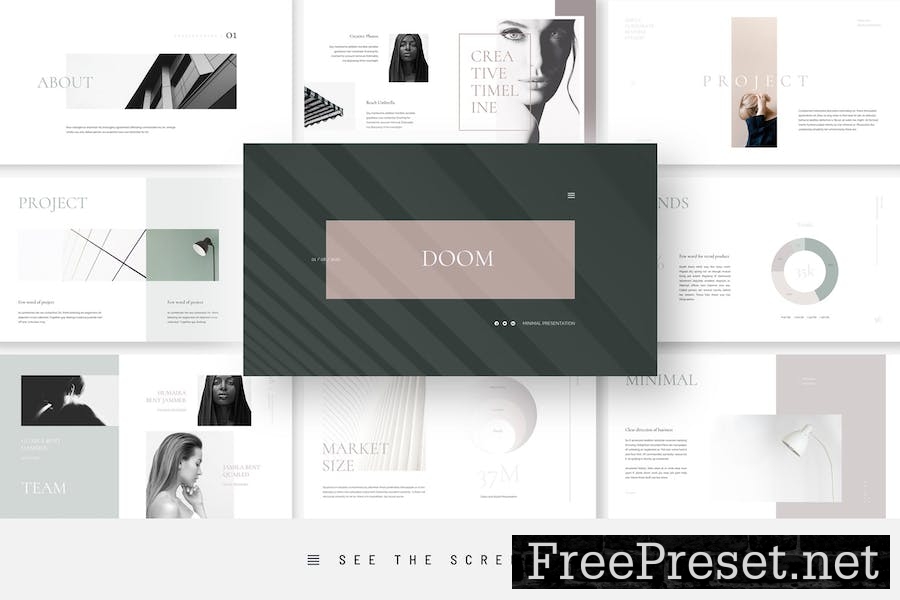 Minimalism Keynote Presentation Template H7HR7A9