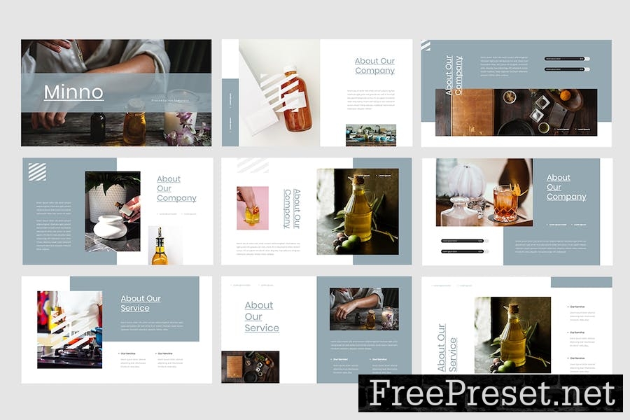 Minno - Essential Oil Google Slides Template