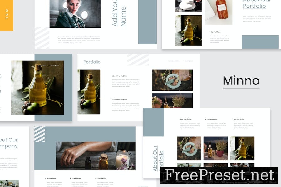 Minno - Essential Oil Google Slides Template