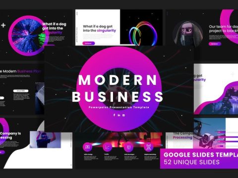 Modern Business - Google Slides Presentation Templ RXXTASN