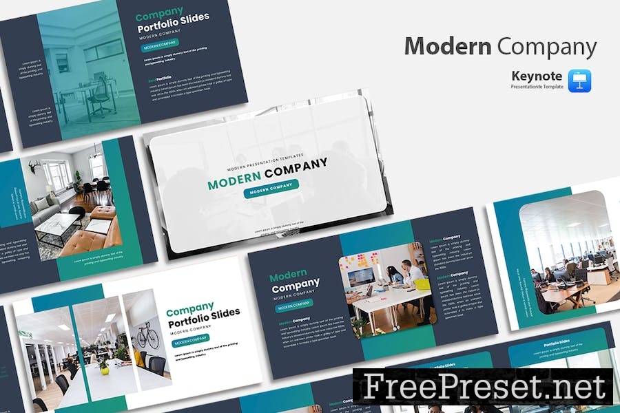 Modern Company Persentation Keynote Template KMNQ9WV