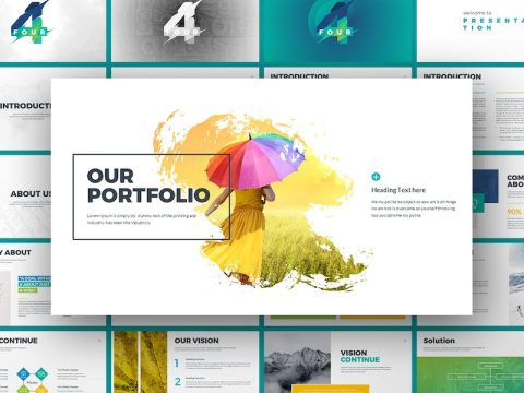 Modern Portfolio Google Slides Presentation JWR4V6K