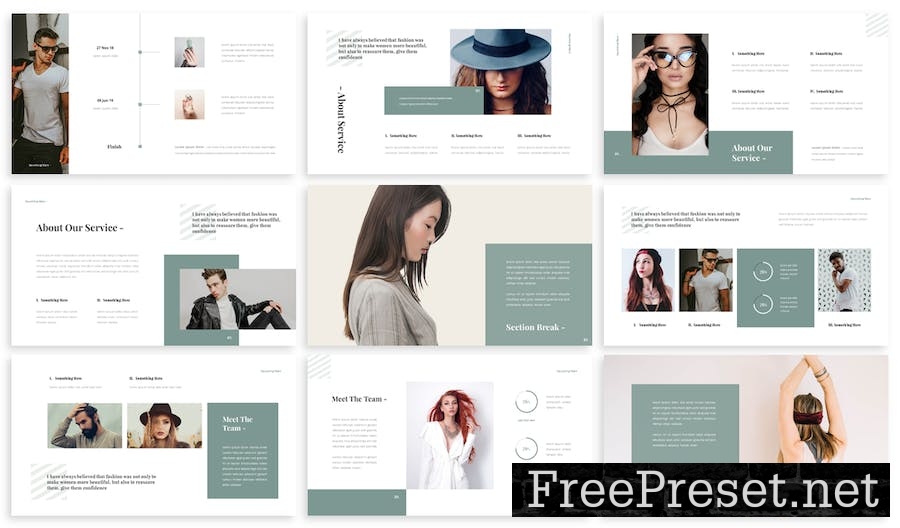 Monda - Fashion Google Slide Template SWAWUC7