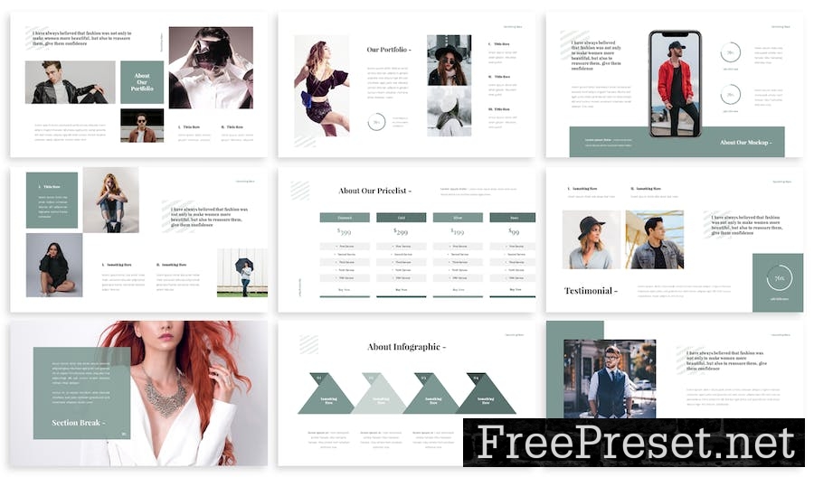 Monda - Fashion Google Slide Template SWAWUC7