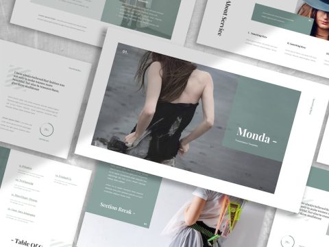 Monda - Fashion Google Slide Template SWAWUC7