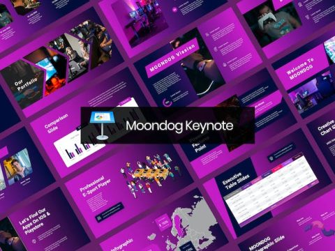 Moondog Purple Futuristic Esport Keynote GSTVDQ8