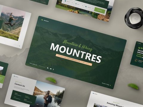 Mountres - Mountain & Hiking Google Slides