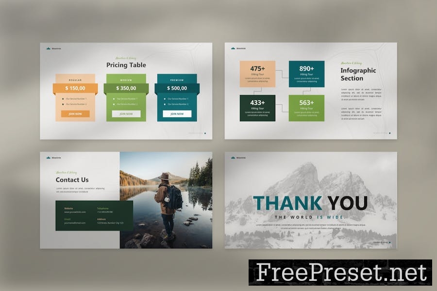 Mountres - Mountain & Hiking Keynote Template