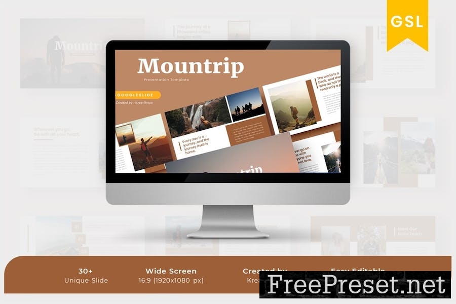 MOUNTRIP Google Slide Template CN6SC9E