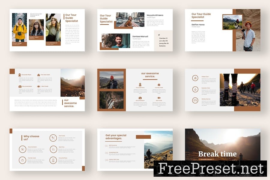 MOUNTRIP PowerPoint Template KXHCCFT