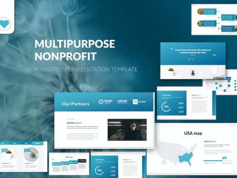 Multipurpose Nonprofit PowerPoint Presentation RQMUD54