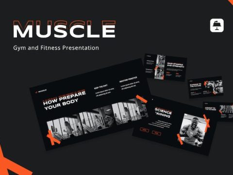 Muscle - Gym and Fitness Presentation Keynote YM649LJ