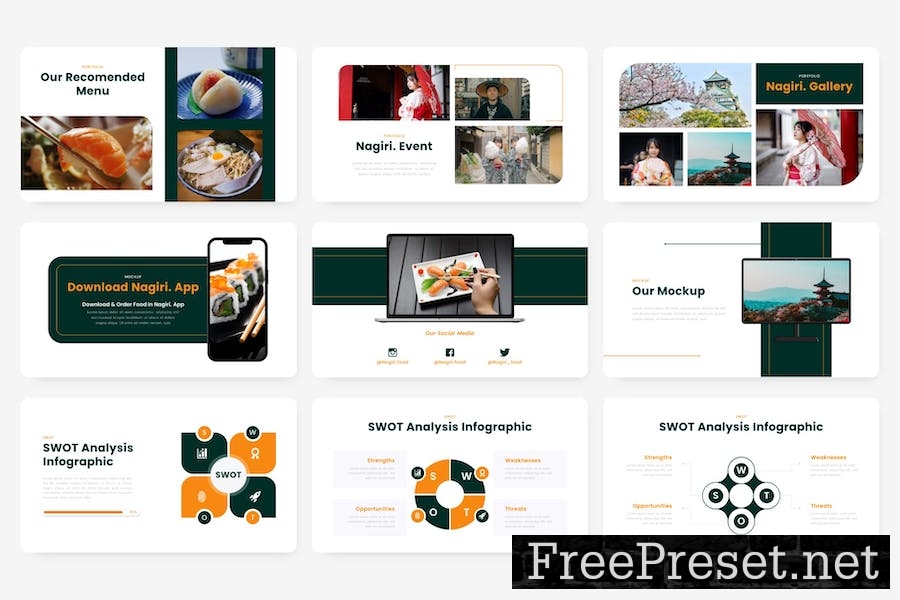 Nagiri - Food And Restaurant Keynote Template PDLNZ5C