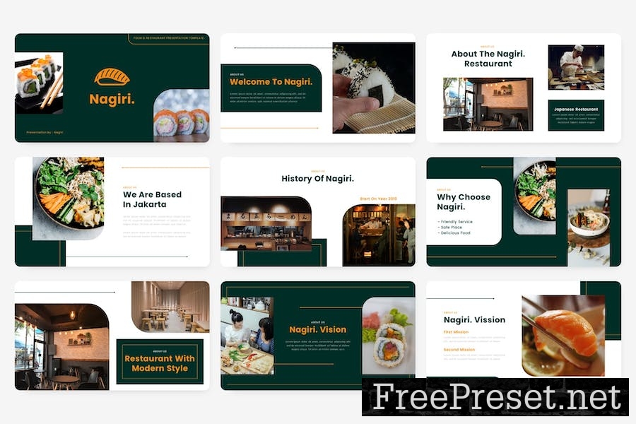 Nagiri - Food And Restaurant Keynote Template PDLNZ5C