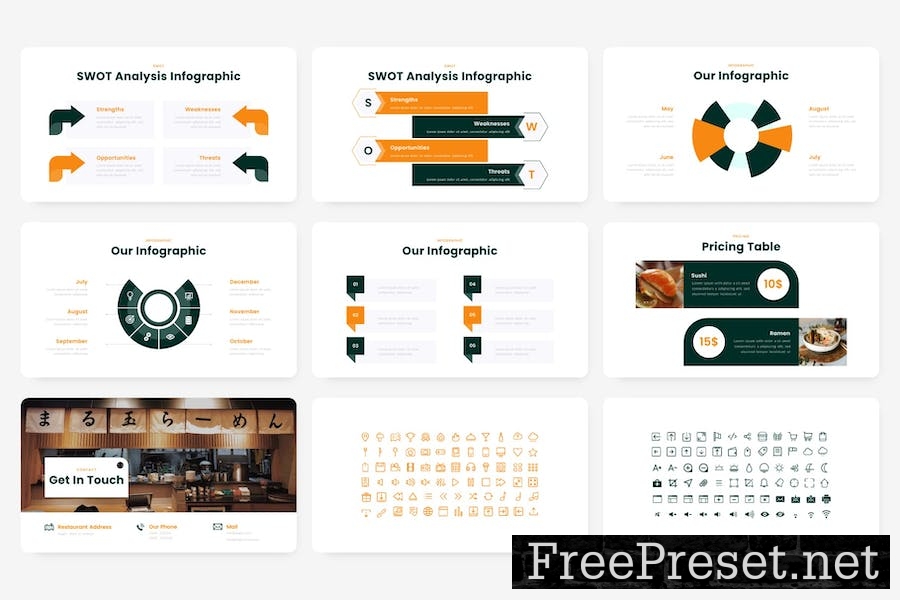 Nagiri - Food And Restaurant PowerPoint Template X6J3FFU