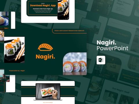 Nagiri - Food And Restaurant PowerPoint Template X6J3FFU