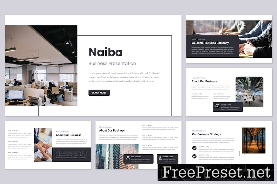 Naiba - Business PowerPoint Template BK8GPSP