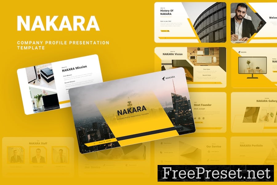 Nakara - Company Profile Google Slides Template