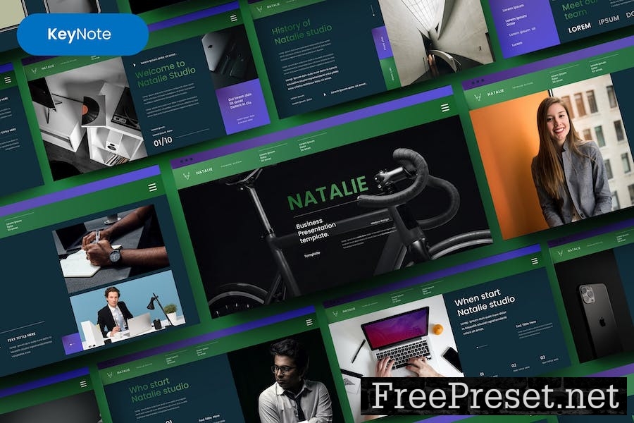 Natalie – Business Keynote Template TNP25LZ