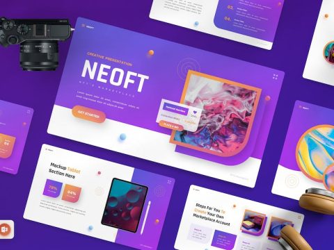 Neoft - NFT Digital Marketplace Powerpoint 7LD399X