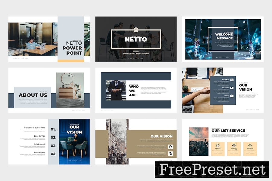 Netto : Architecture and Real Estate Google Slides JRUS8U