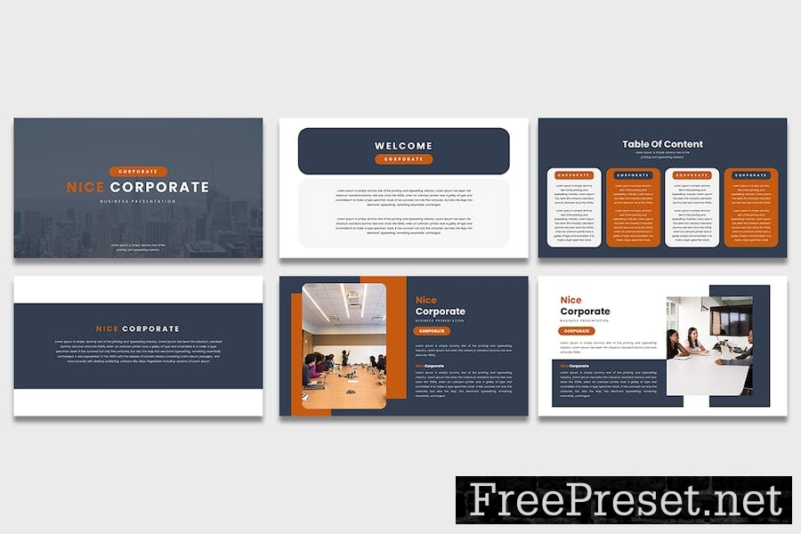 Nice Corporate Persentation Powerpoint Template LYWC6V6