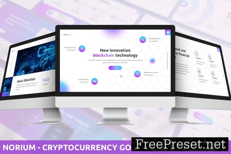 Norium - Cryptocurrency Google Slides Template KMTERT5