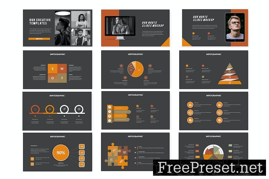 Norte - Powerpoint Template GVRQL33