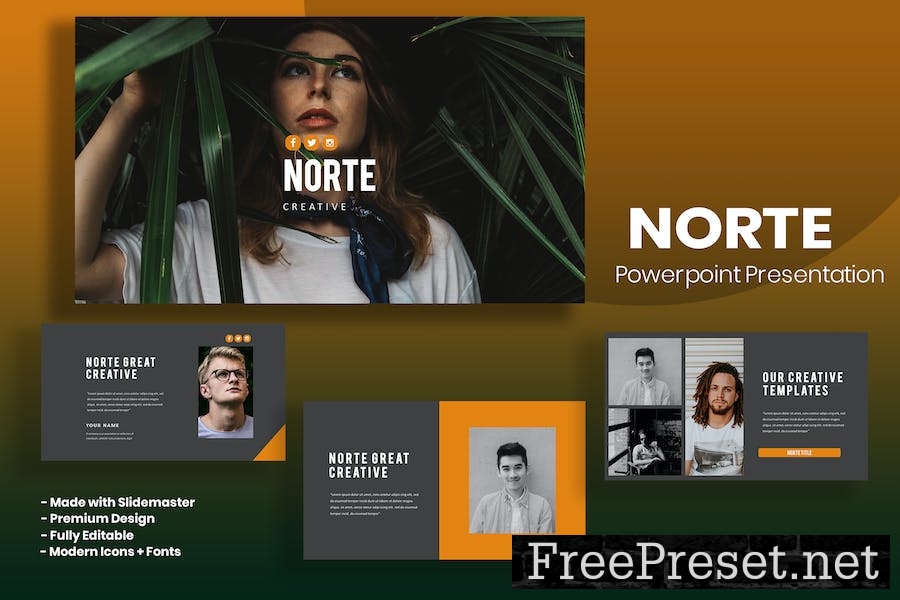 Norte - Powerpoint Template GVRQL33