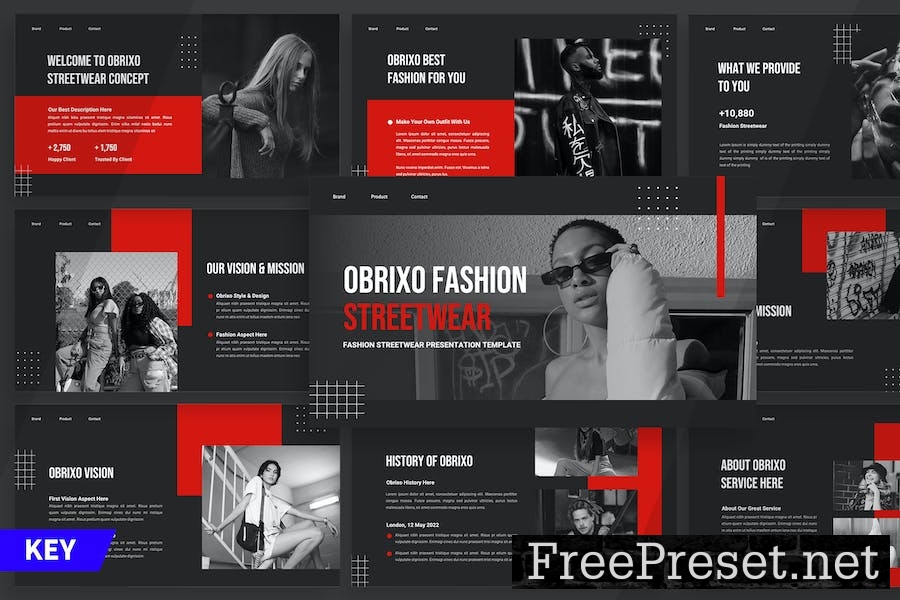 Obrixo - Fashion Streetwear Keynote