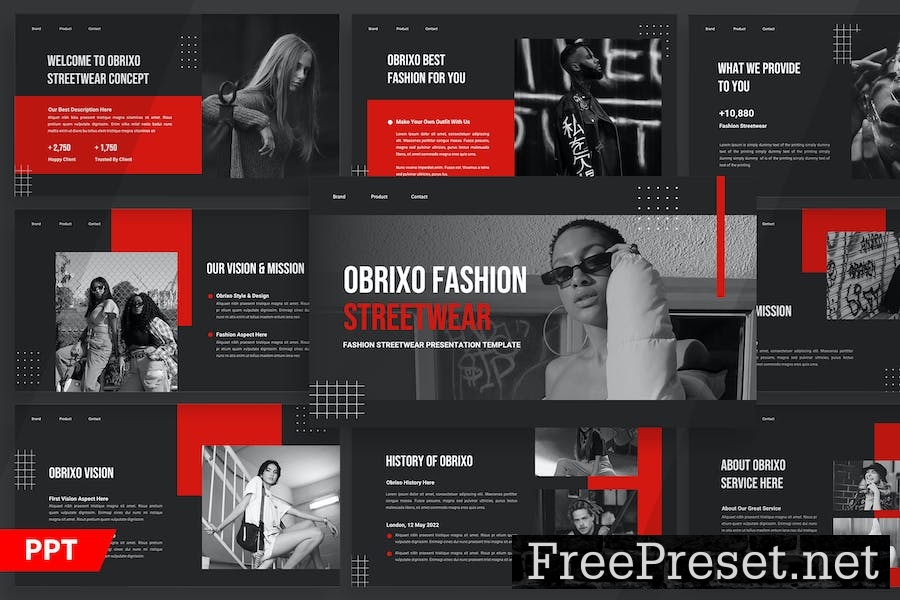 Obrixo - Fashion Streetwear Powerpoint