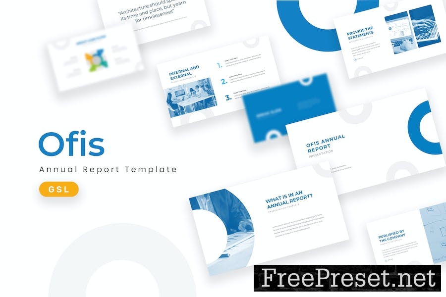 Ofis Annual Report - Google Slides Template 4AR7886