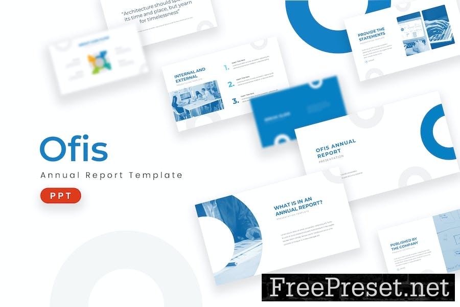 Ofis Annual Report - Powerpoint Template C2Y8V79