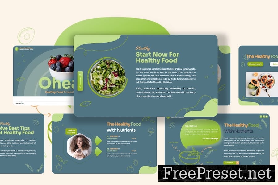 Oheav - Healthy Food Keynote Template 6RRGKYQ