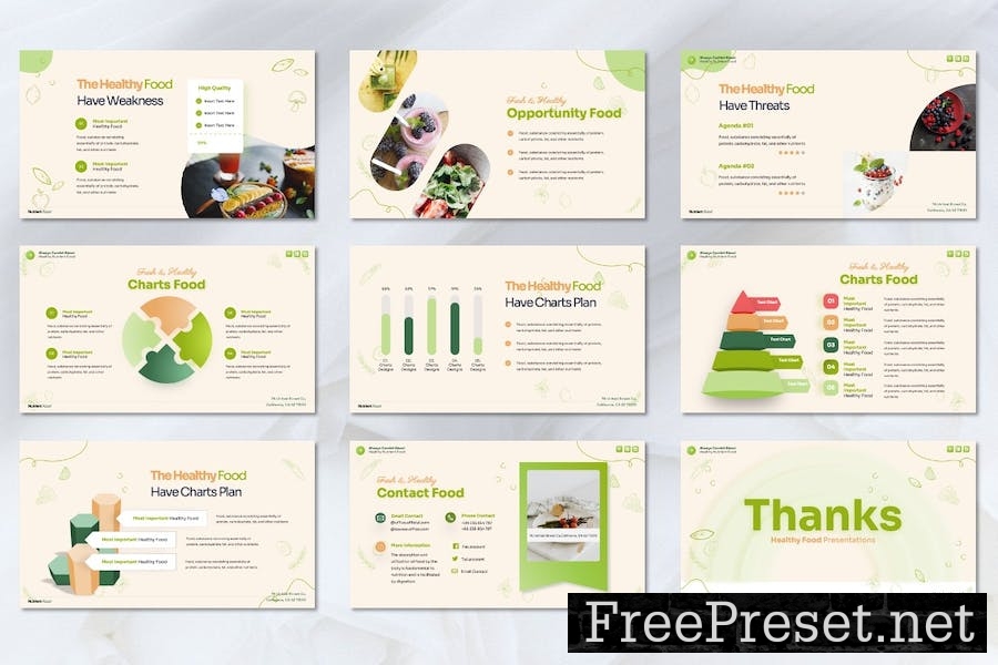 Oheav - Healthy Food Keynote Template 6RRGKYQ