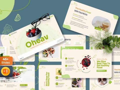 Oheav - Healthy Food Powerpoint Template Q3EQX56