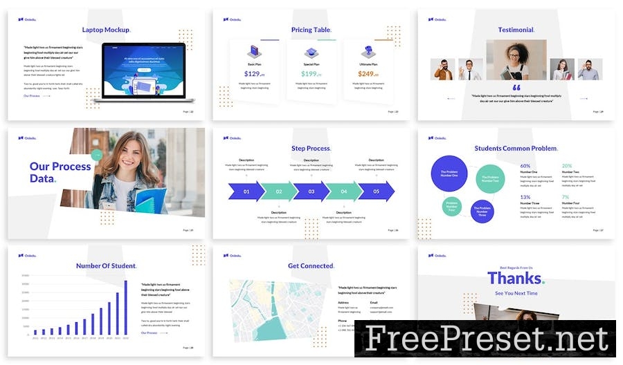 Onledu - Education Powerpoint Template 9J5NUE9