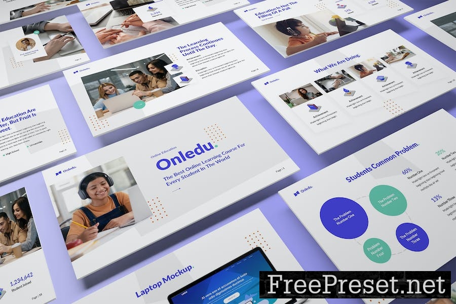 Onledu - Education Powerpoint Template 9J5NUE9